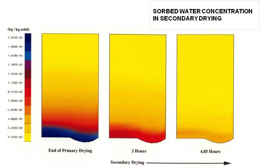 concentration in secondary drying